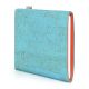 E-reader cover VIGO for Tolino Epos 2 - cork ice blue, felt orange