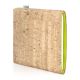 E-reader cover VIGO for Tolino Epos 2 - cork nature with gold, felt apple-green
