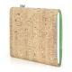 E-Reader Hülle VIGO für PocketBook Touch HD 3 - Kork natur mit Gold, Wollfilz mint