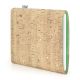 E-reader cover 'VIGO' for PocketBook Touch Lux 3 - cork nature with gold, felt mint