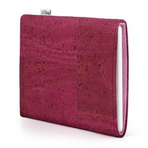 VIGO - custom size pouch for e-reader - cork pink, felt antique pink
