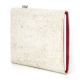 E-reader cover 'VIGO' for PocketBook Touch Lux 3 - cork white, felt red