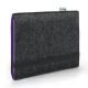 e-Reader felt sleeve FINN for PocketBook Aqua 2 - Felt anthracite/violet