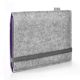 E-book Reader Filzhülle FINN für PocketBook Basic Lux 2 - Farbe hellgrau/violett 