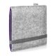 E-book Reader Filzhülle FINN für Amazon Kindle Oasis (10. Generation) - Farbe hellgrau/violett 